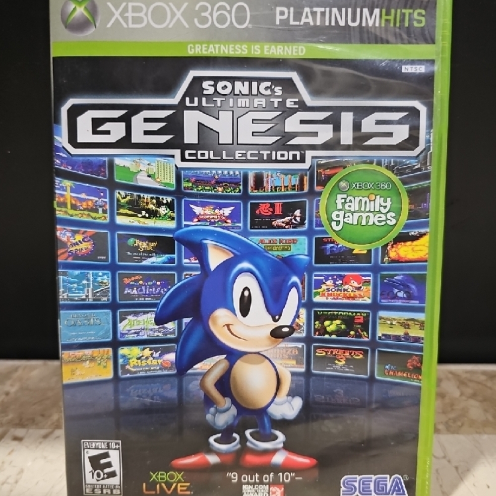 Sonic's Ultimate Genesis‎ Collection (Microsoft Xbox 360) PLATINUM HITS